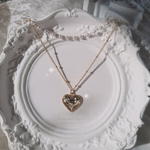 Load image into Gallery viewer, Gold Laced Heart Layered Necklace