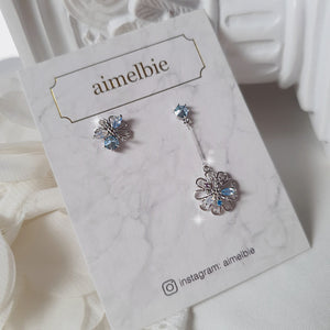 Pure Blue Flowers Earrings