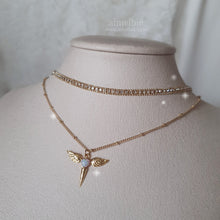 Load image into Gallery viewer, Angelic Wand Layered Necklace - Gold