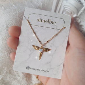Angelic Wand Layered Necklace - Gold