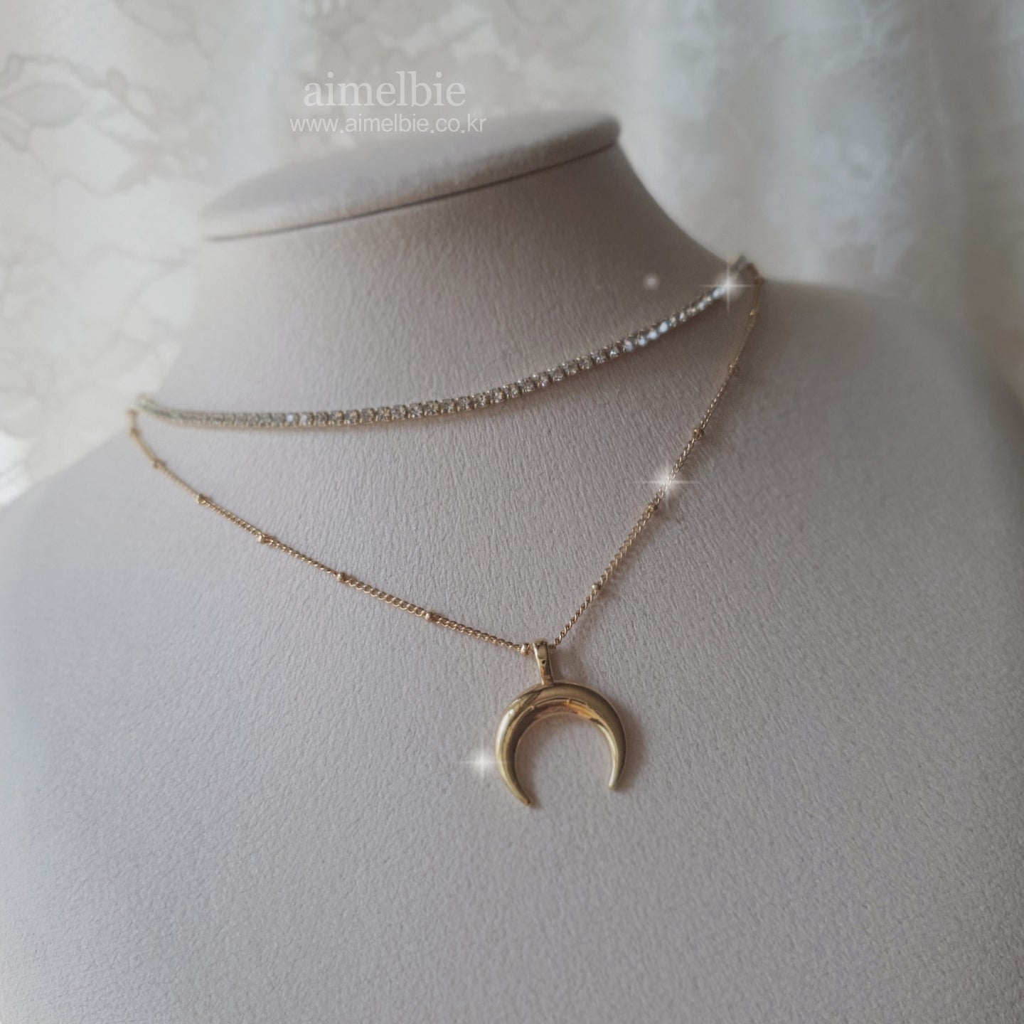 Upside Down Crescent Moon Necklace Upside Down Crescent Moon