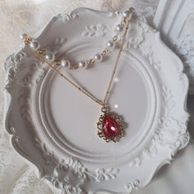 Load image into Gallery viewer, Magic Teardrops Layered Necklace - Rosepink