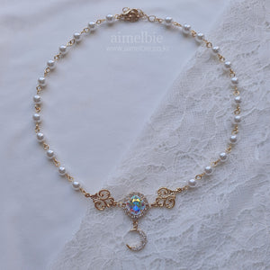 The Ethereal Moon Angel Layered Necklace