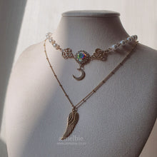 Load image into Gallery viewer, The Ethereal Moon Angel Layered Necklace