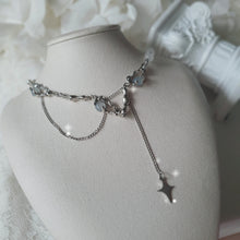 Load image into Gallery viewer, Grey Mineral and Chain Necklace