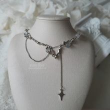 Load image into Gallery viewer, Grey Mineral and Chain Necklace