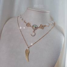 Load image into Gallery viewer, The Ethereal Moon Angel Layered Necklace