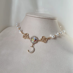 The Ethereal Moon Angel Layered Necklace