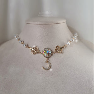 The Ethereal Moon Angel Layered Necklace