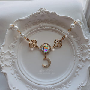 The Ethereal Moon Angel Layered Necklace