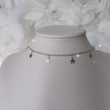 Load image into Gallery viewer, [Billlie Tsuki Necklace] Little Stars Choker Necklace - Silver