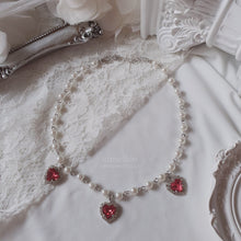 Load image into Gallery viewer, Rosepink Heart Crystal Party Queen Choker Necklace (KARA Gyuri Necklace)