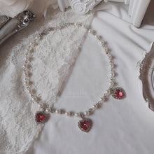 Load image into Gallery viewer, Rosepink Heart Crystal Party Queen Choker Necklace (KARA Gyuri Necklace)