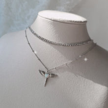 Load image into Gallery viewer, Angelic Wand Layered Necklace - Silver