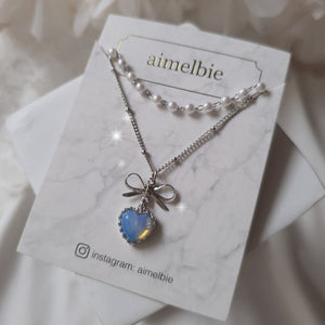Aurora Skyblue Potion Layered Necklace - Lovely Potion