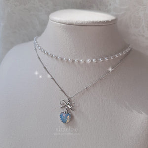 Aurora Skyblue Potion Layered Necklace - Lovely Potion