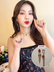 Apollon Red Earrings (STAYC Isa Earrings)