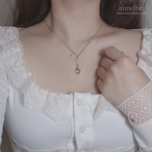 Load image into Gallery viewer, Angelic Heart Crystal Necklace - Pink (STAYC Sumin, Sieun Necklace)