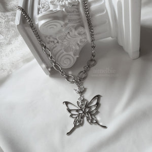 Princess Butterfly Chain Semi Choker Necklace [(G)-IDLE Miyeon Necklace]