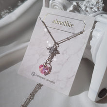 Load image into Gallery viewer, Angelic Heart Crystal Necklace - Pink (STAYC Sumin, Sieun Necklace)