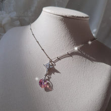 Load image into Gallery viewer, Angelic Heart Crystal Necklace - Pink (STAYC Sumin, Sieun Necklace)