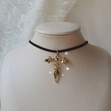 Load image into Gallery viewer, Angelic Sword Cross Choker - Gold (H1-Key Yel Necklace)