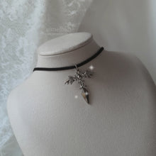 Load image into Gallery viewer, Angelic Sword Cross Choker - Silver (KISS OF LIFE Belle Necklace)