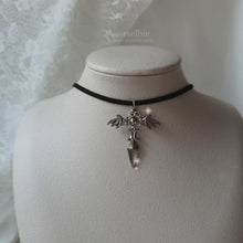 Load image into Gallery viewer, Angelic Sword Cross Choker - Silver (KISS OF LIFE Belle Necklace)