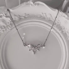 Load image into Gallery viewer, [IVE Wonyoung Necklace] Heavenly Crystal Semi Choker Necklace - Silver