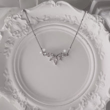 Load image into Gallery viewer, [IVE Wonyoung Necklace] Heavenly Crystal Semi Choker Necklace - Silver