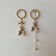 Load image into Gallery viewer, You are my Teddy bear Earrings - Gold ver.