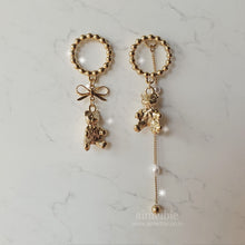 Load image into Gallery viewer, You are my Teddy bear Earrings - Gold ver.