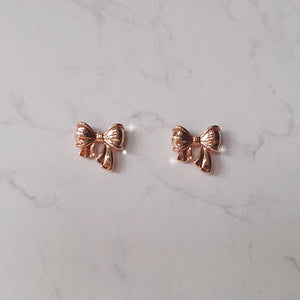 Petit Daily Ribbon Earrings - Rosegold