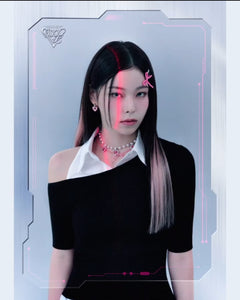 [NMIXX Kyujin Necklace] Rosepink Heart Crystal Party Queen Choker Necklace (KARA Gyuri Necklace)