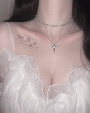 Load image into Gallery viewer, [NMIXX Jiwoo Necklace] Angelic Wand Layered Necklace - Silver Color