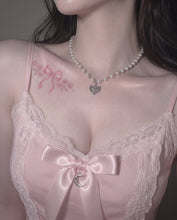 Load image into Gallery viewer, [IVE Gaeul, IDLE Shuhua, Choi Yena Necklace] Baby Angel Pearl Choker - Silver Color