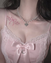 Load image into Gallery viewer, [IVE Gaeul, IDLE Shuhua, Choi Yena Necklace] Baby Angel Pearl Choker - Silver Color