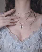 Load image into Gallery viewer, Baby Angel Layered Necklace - Silver ver. (KISS OF LIFE Belle Neklace)