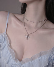 Load image into Gallery viewer, Baby Angel Layered Necklace - Silver ver. (KISS OF LIFE Belle Neklace)