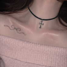 Load image into Gallery viewer, Gothic Silver Cross Choker (SNSD Taeyeon, (G)I-DLE Shuhua Necklace)