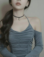 Load image into Gallery viewer, Crescent Moon Choker - Silver ver.
