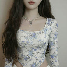 Load image into Gallery viewer, [Red Velvet Irene Necklace] Coquette Ribbon and Heart Locket Pearl Choker - Silver Color