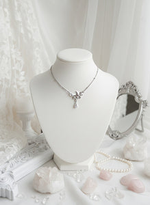 [fromis_9 Baek Jiheon Necklace] Moonlight Teardrops Semi Choker Necklace