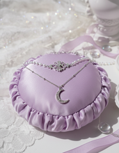 Load image into Gallery viewer, [NMIXX Jiwoo Necklace] Art Nouveau Moon Layered necklace - Silver Color