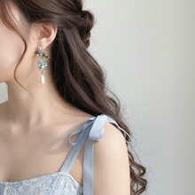 Load image into Gallery viewer, [IVE Wonyoung, Rei Earrings] Aqua Jewel Princess Earrings - Fancy