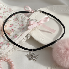 Load image into Gallery viewer, [KiiiKiii JIYU Necklace] Petit Angel Choker Necklace - Silver Color