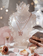 Load image into Gallery viewer, [IU Necklace] Butterfly Fairy Layered Necklace - Rosegold Color