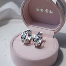 Load image into Gallery viewer, [ITZY Yuna Earrings] Eternal Love Huggies Earrings