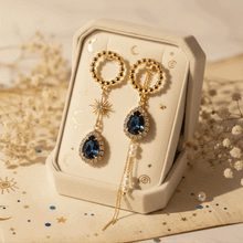 Load image into Gallery viewer, [SNSD Taeyeon Earrings] Meteor Shower Earrings - Navy