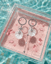 Load image into Gallery viewer, White Shell Ribbon Princess Earrings